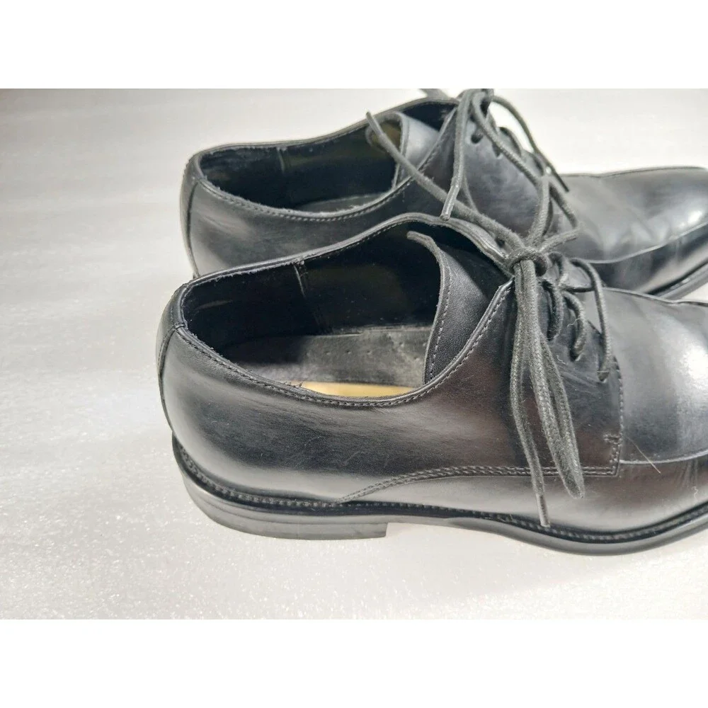 Kenneth Cole Men’s Black Leather Shoes Sz 8 – Silver Tech Comfort
